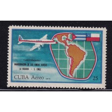 CUBA 1972 AEREO ESTAMPILLA COMPLETA NUEVA MINT AVIONES